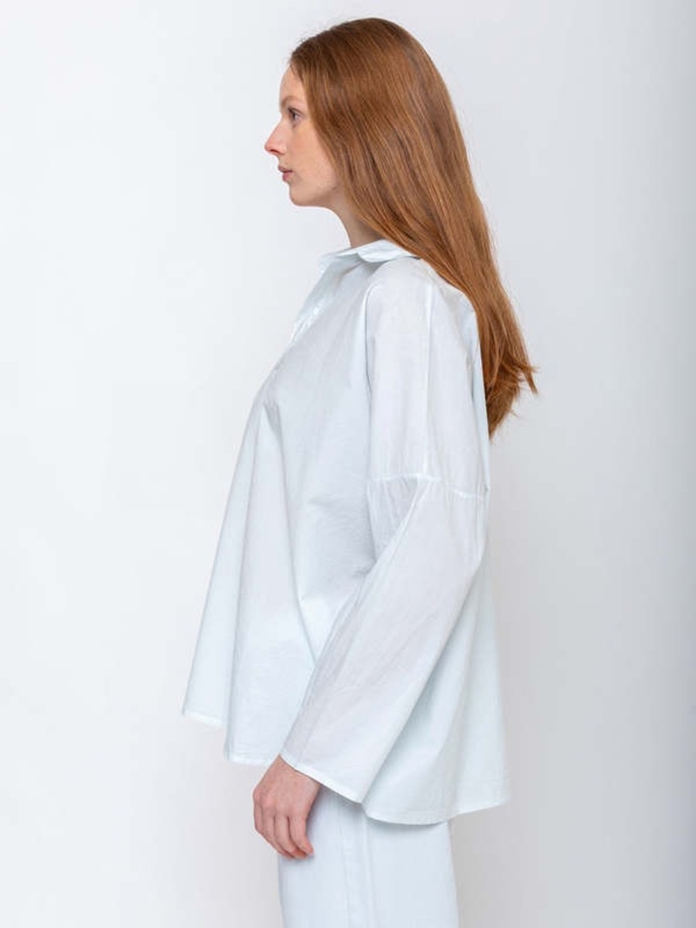 Labo.Art Light Blue Women's Long-Sleeve Relaxed Shirt